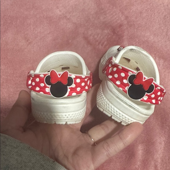Disney Kids Red and White Polka Dot Sandals - Picture 5 of 5